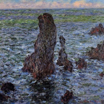 Claude Monet Painting - Las pirámides de PortCoton Claude Monet